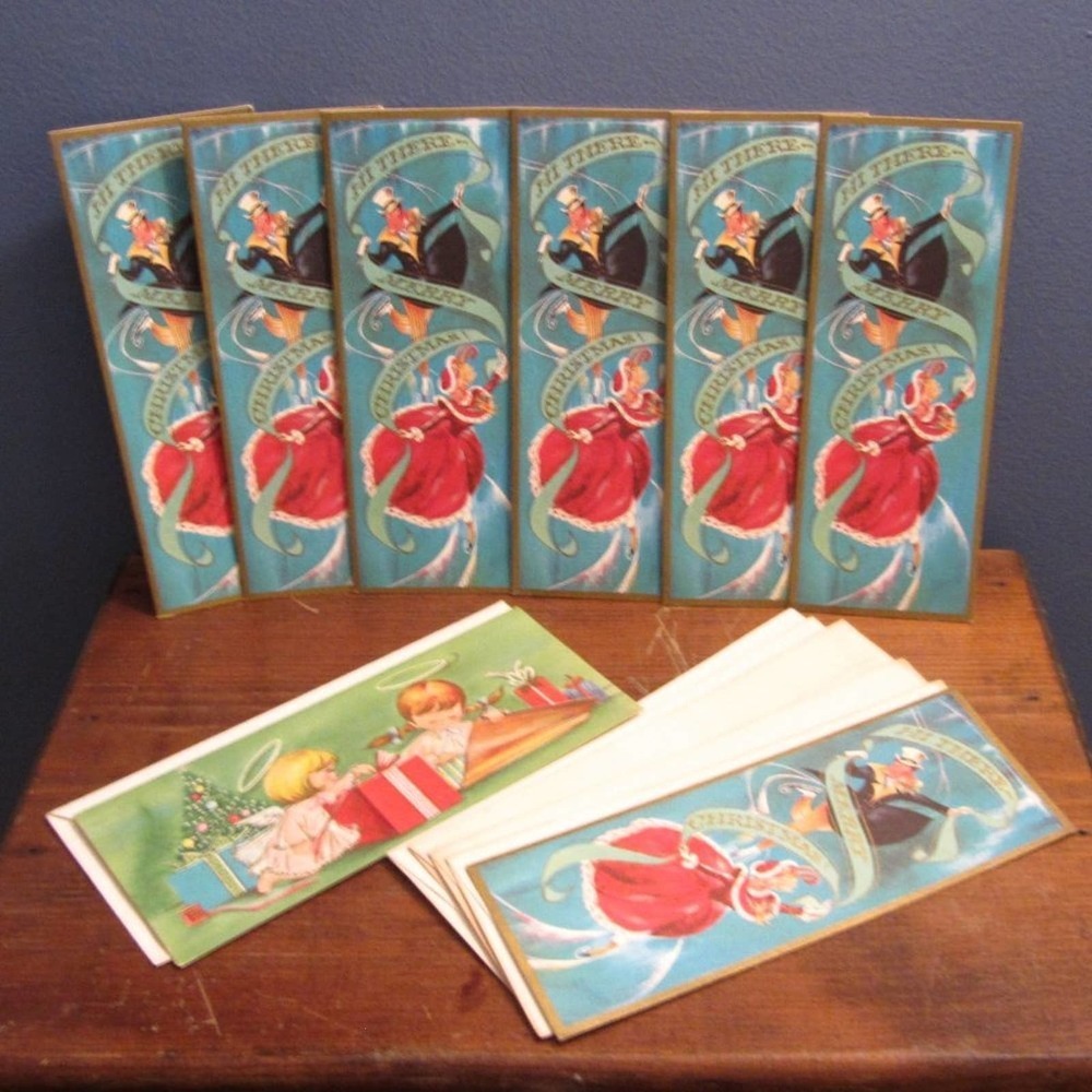 🎄 Vintage Made in the USA Christmas Cards 1950s-1960s